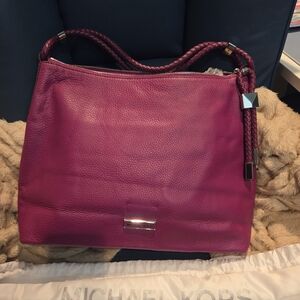 Michael Kors Pink Leather Lexenton Larg Shoulder Bag NWT